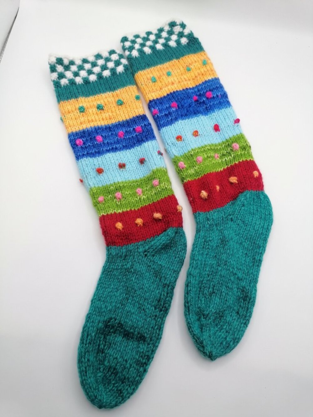 Hand-Knitted Artisan Winter Socks
